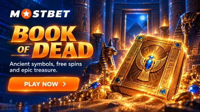 Book of Dead slot at Mostbet