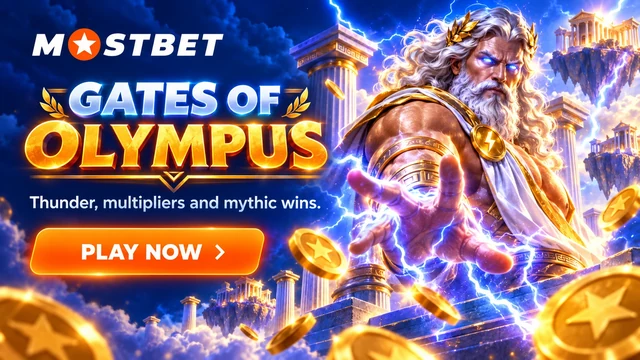 Gates of Olympus slot at Mostbet